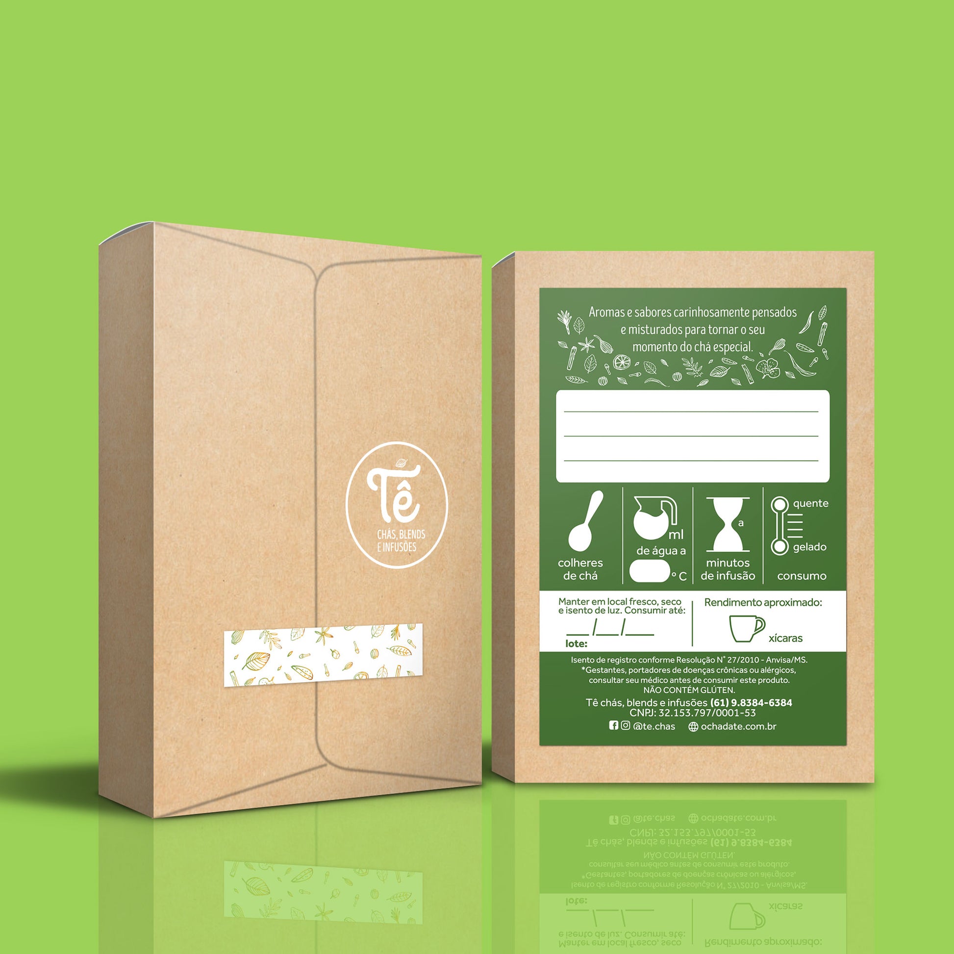 Chá verde orgânico - Te Chas